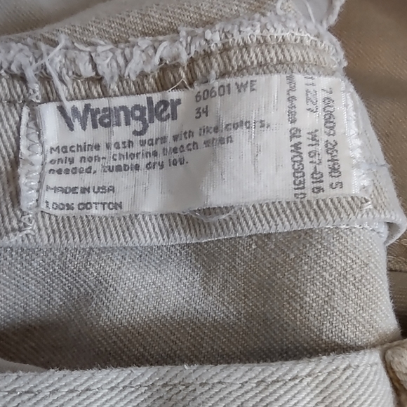 Wrangler Khaki denim 34 - Picture 5 of 6